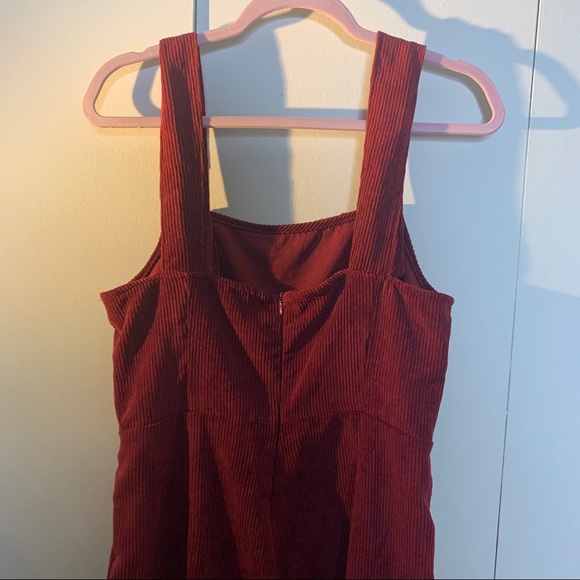 Burgundy ribbed jumpsuit - Picture 3 of 5